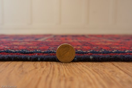 Hand-Knotted Khan Mahomadi Rug From Afghanistan
