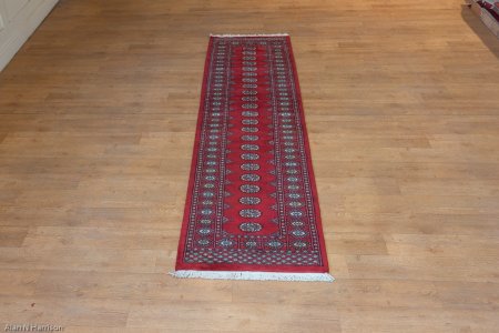 Hand-Knotted Bokhara Runner From Pakistan