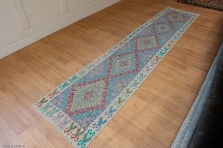 Hand-Made Mazar Runner From Afghanistan