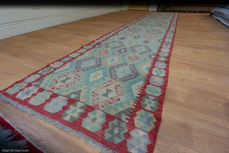 Hand-Made Mazar Runner From Afghanistan