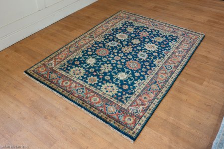 Hand-Knotted Indo Serapi Rug From India