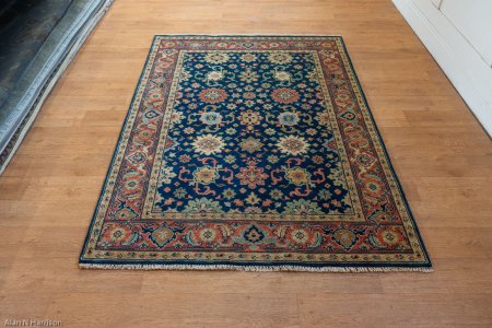 Hand-Knotted Indo Serapi Rug From India