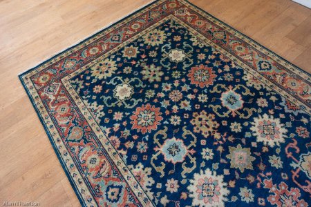 Hand-Knotted Indo Serapi Rug From India