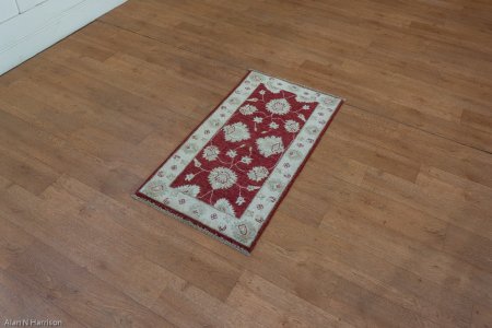 Hand-Knotted Ziegler Rug From Afghanistan