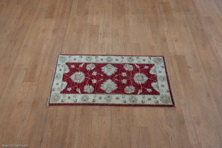 Hand-Knotted Ziegler Rug From Afghanistan
