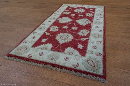 Hand-Knotted Ziegler Rug From Afghanistan