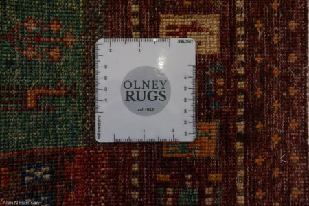 Hand-Knotted Kashgari Rug From Afghanistan
