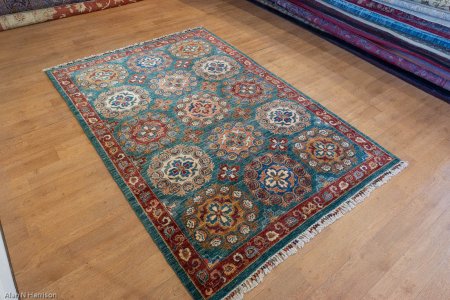 Hand-Knotted Aryana Ziegler Rug From Afghanistan
