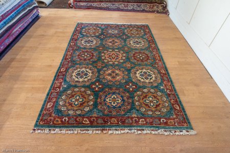 Hand-Knotted Aryana Ziegler Rug From Afghanistan