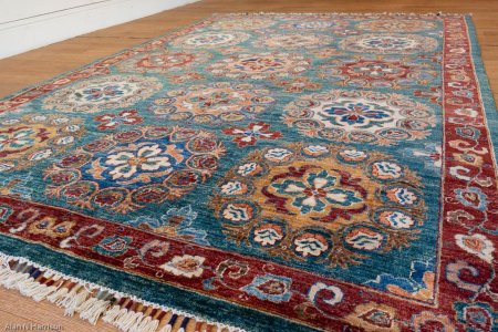 Hand-Knotted Aryana Ziegler Rug From Afghanistan