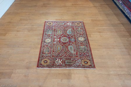 Hand-Knotted Aryana Ziegler Rug From Afghanistan