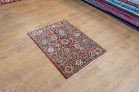 Hand-Knotted Aryana Ziegler Rug From Afghanistan