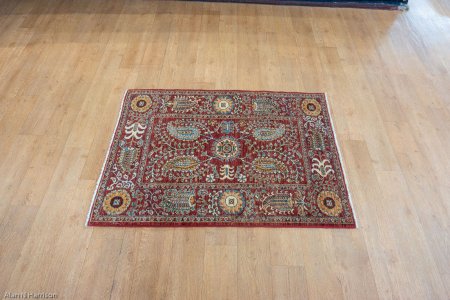 Hand-Knotted Aryana Ziegler Rug From Afghanistan