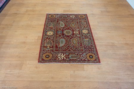Hand-Knotted Aryana Ziegler Rug From Afghanistan