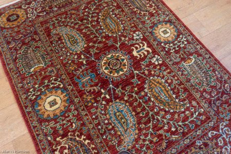 Hand-Knotted Aryana Ziegler Rug From Afghanistan