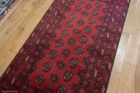 Hand-Knotted Aqcha Rug From Afghanistan