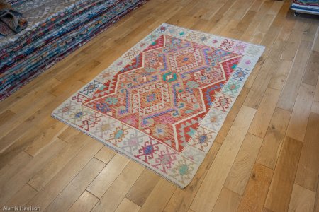Hand-Made Mazar Kilim From Afghanistan