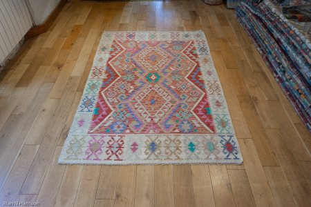 Hand-Made Mazar Kilim From Afghanistan