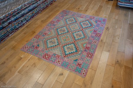 Hand-Made Mazar Kilim From Afghanistan