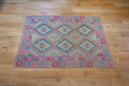 Hand-Made Mazar Kilim From Afghanistan