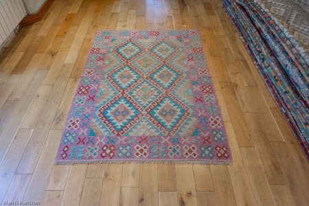 Hand-Made Mazar Kilim From Afghanistan