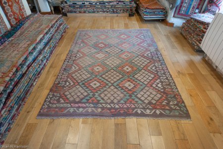 Hand-Made Mazar Kilim From Afghanistan