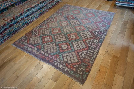 Hand-Made Mazar Kilim From Afghanistan