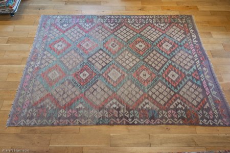 Hand-Made Mazar Kilim From Afghanistan