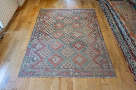 Hand-Made Mazar Kilim From Afghanistan