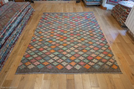 Hand-Made Mazar Kilim From Afghanistan