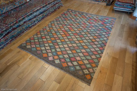 Hand-Made Mazar Kilim From Afghanistan