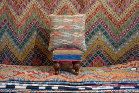 Hand-Made Mazar Cushion From Afghanistan