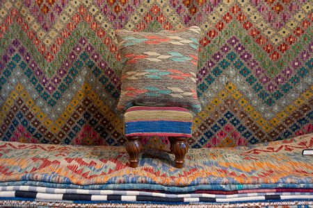 Hand-Made Mazar Cushion From Afghanistan