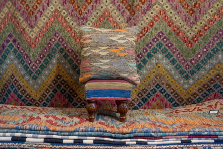 Hand-Made Mazar Cushion From Afghanistan