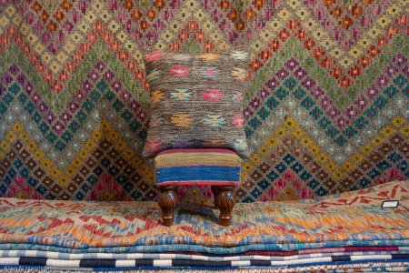 Hand-Made Mazar Cushion From Afghanistan
