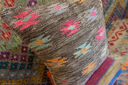 Hand-Made Mazar Cushion From Afghanistan