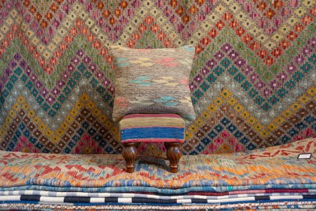Hand-Made Mazar Cushion From Afghanistan