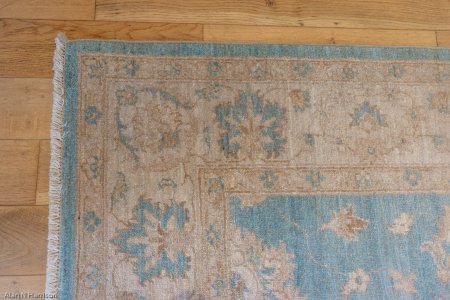 Hand-Knotted Ziegler Rug From Afghanistan