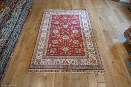 Hand-Knotted Sultanabad Rug From Afghanistan