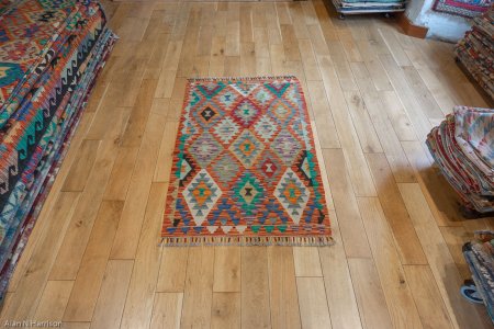 Hand-Made Mazar Kilim From Afghanistan