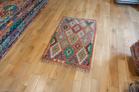 Hand-Made Mazar Kilim From Afghanistan