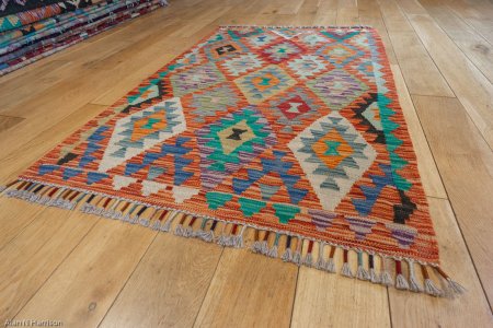 Hand-Made Mazar Kilim From Afghanistan