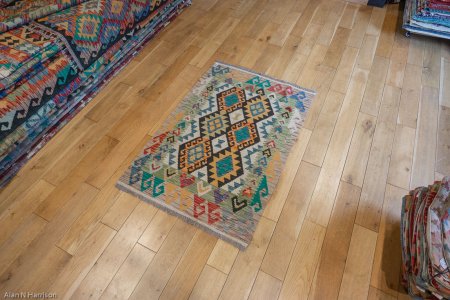 Hand-Made Mazar Kilim From Afghanistan