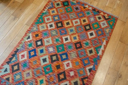 Hand-Made Mazar Kilim From Afghanistan