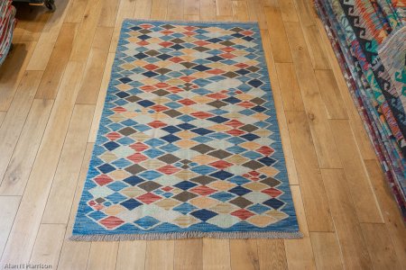 Hand-Made Mazar Kilim From Afghanistan