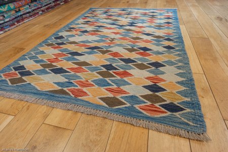 Hand-Made Mazar Kilim From Afghanistan