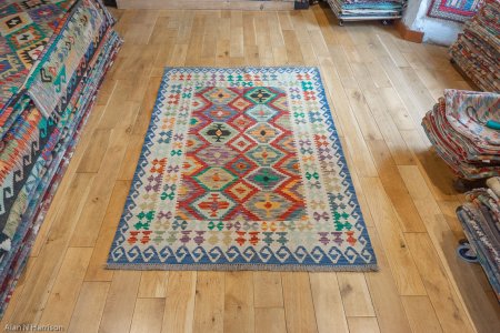 Hand-Made Mazar Kilim From Afghanistan