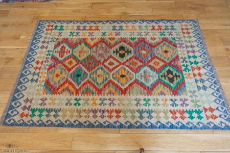 Hand-Made Mazar Kilim From Afghanistan