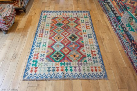 Hand-Made Mazar Kilim From Afghanistan