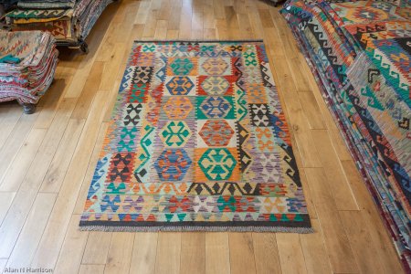 Hand-Made Mazar Kilim From Afghanistan